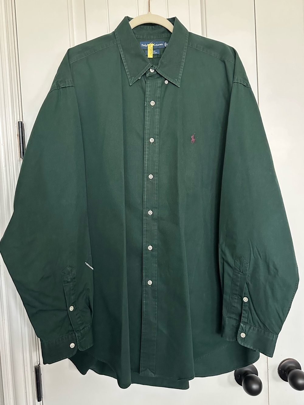 Ralph Lauren Forest Green Long-Sleeve Button-Down Shirt